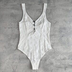 Free People eyelet bodysuit